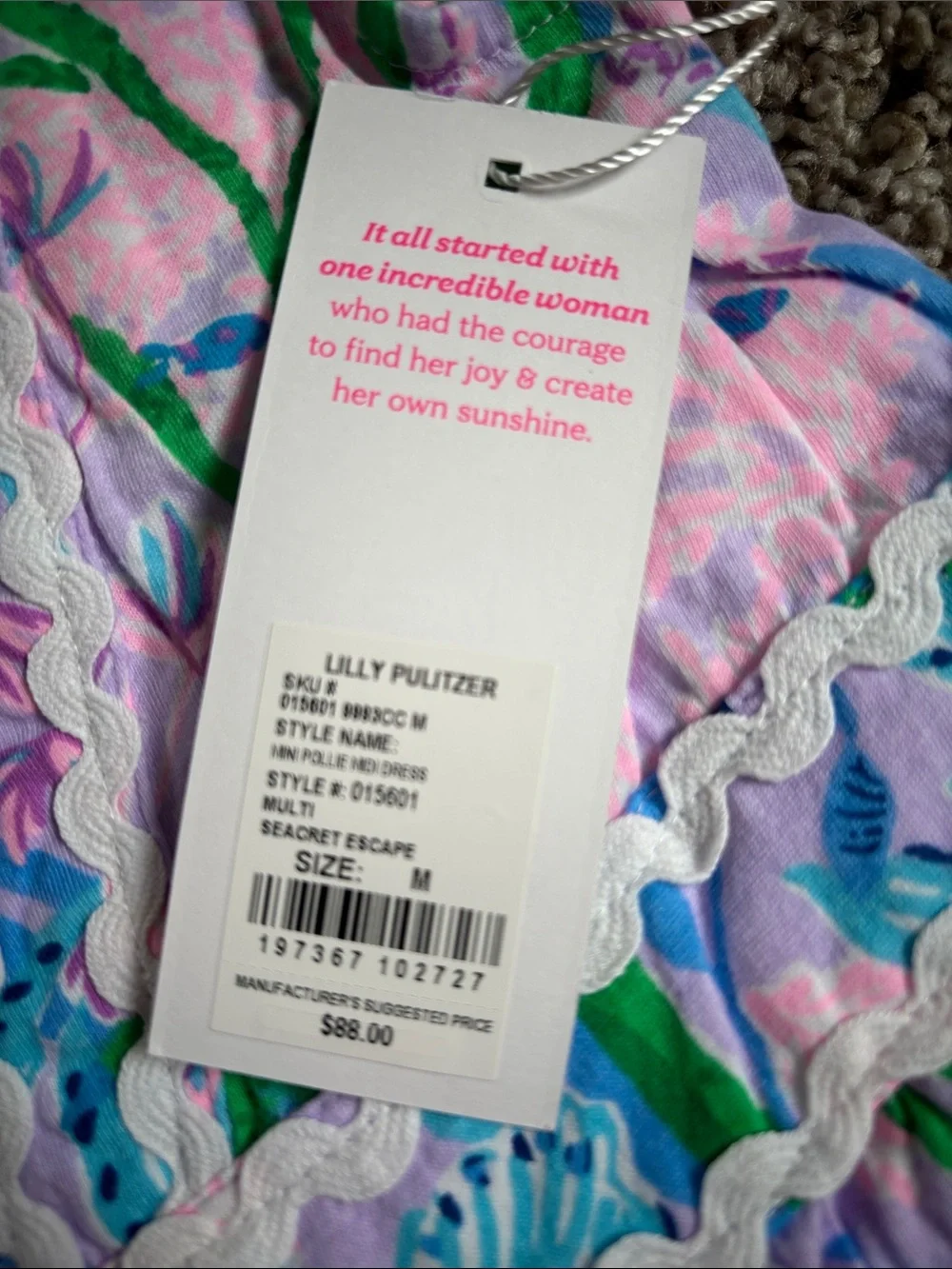 Lilly Pulitzer Floral Tiered Maxi Dress in Light Blue, Pink, and Green